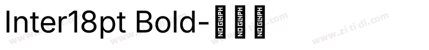 Inter18pt Bold字体转换